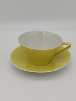 Lilien Porzellan Teetasse Gr. 22, gelb - Bild 7