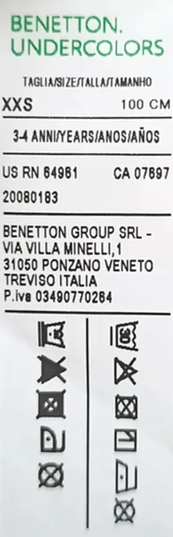 Benetton Kinderunterhose weiß Gr. XXS - Bild 3