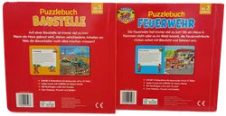  Puzzlebücher 2 Stück Feuerwehr und Baustelle - Bild 2