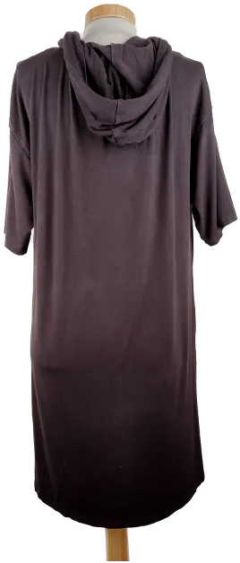 Longshirt 'FB Sister', kurzarm mit Kapuze, schwarz mit Audruck, Größe L – Bild 3