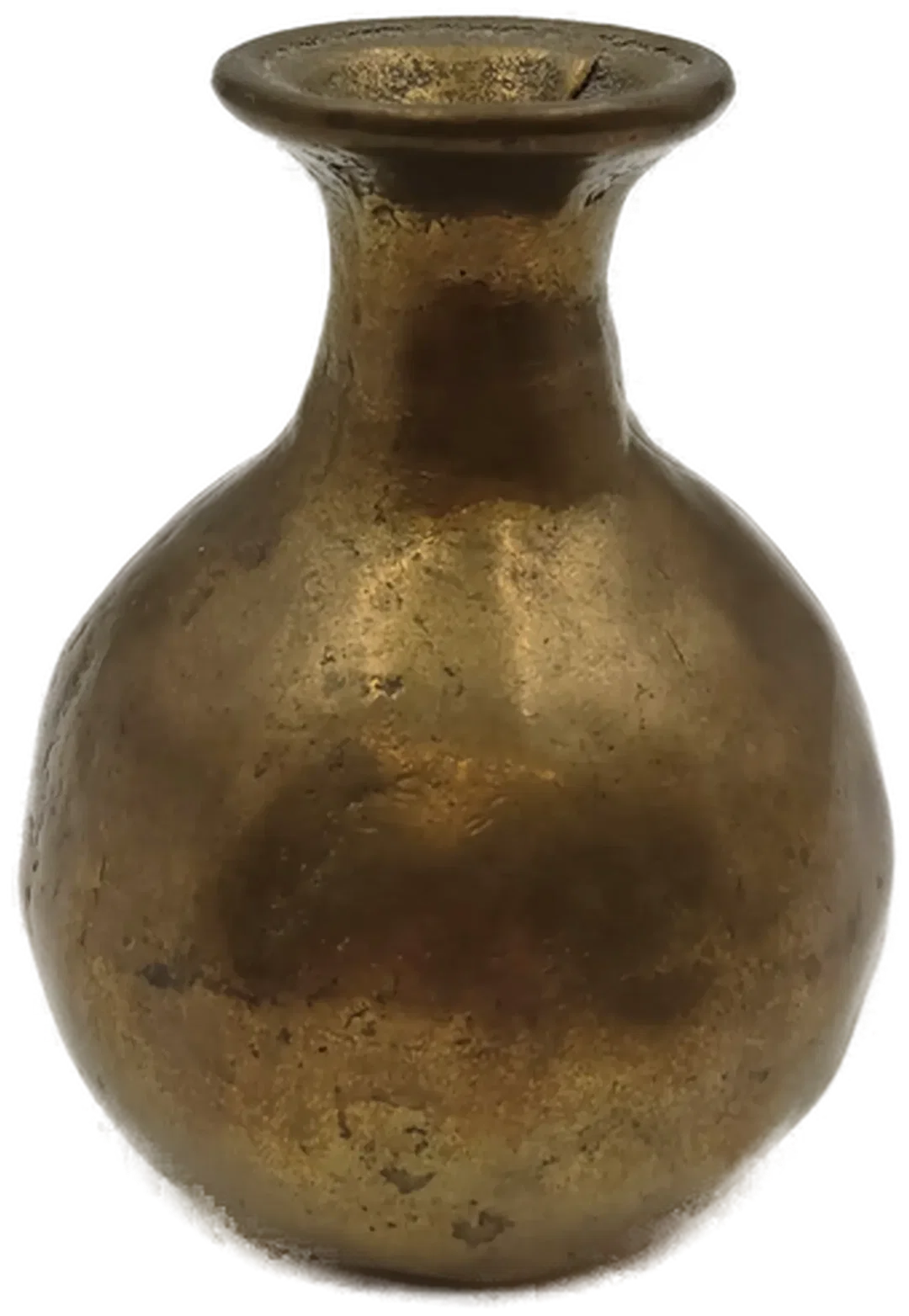 Vintage Deko-Vase aus massivem Messing – Bild 3