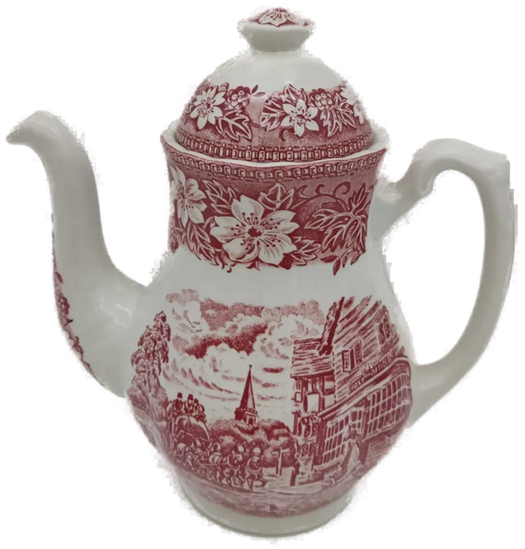 Royal Tudor Kaffeekanne rot England - Bild 4