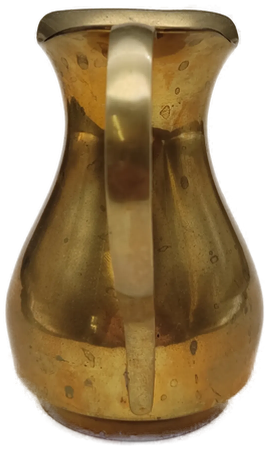 Vintage Messingkrug mit geschwungenem Henkel – Bild 3
