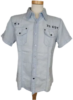 Mc O'Neill Herren Kurzarm-Hemd hellblau - L/50 - Bild 1