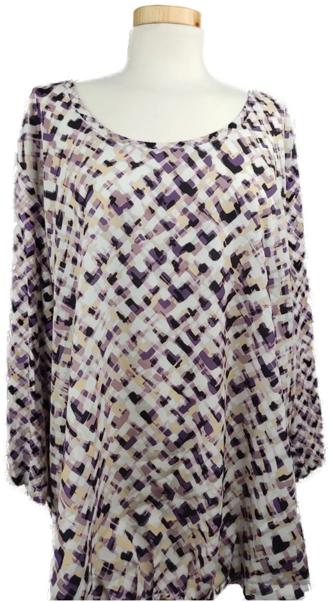 Samoon Damenbluse lavendel-lila-weiss-beige gemustert - XXL/44 - Bild 1