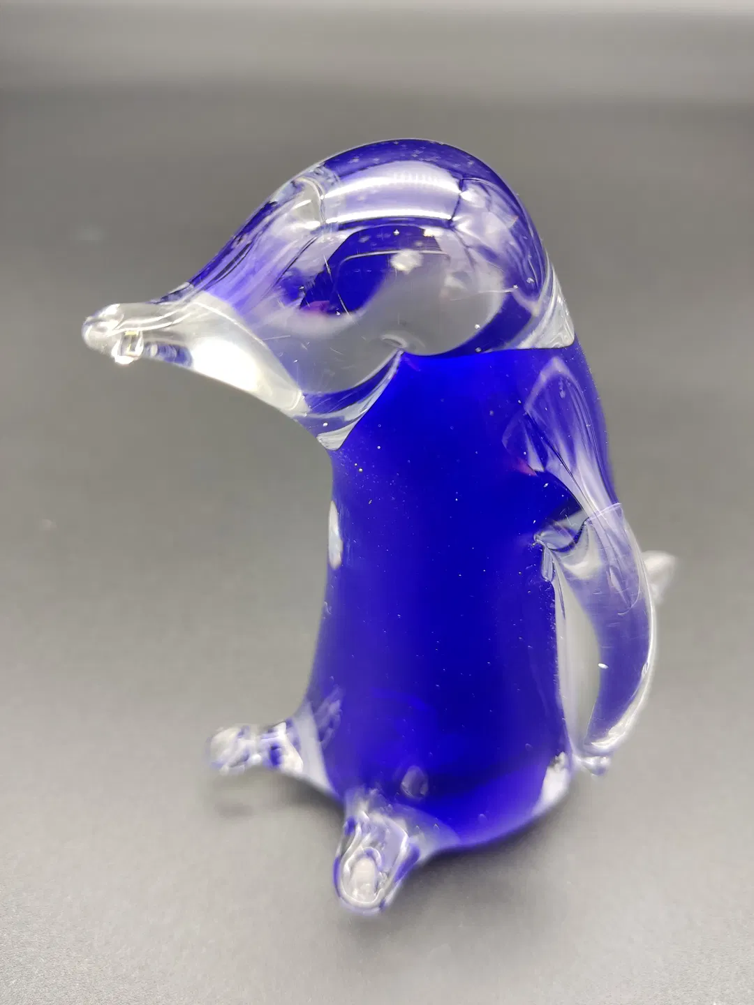Pinguin aus blauem Glas - Bild 4