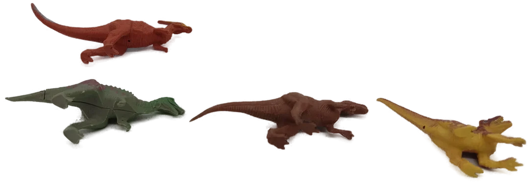 Dinosaurier Figuren 2 Beiner Konvolut 6 Stück  – Bild 3