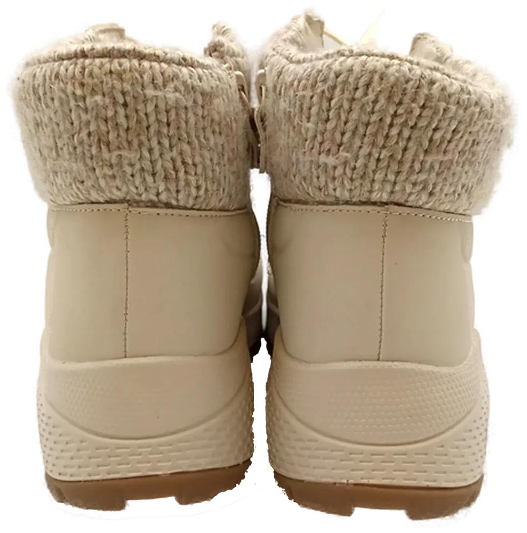 Skechers Damenwinterboots beige Gr. 38 – Bild 3