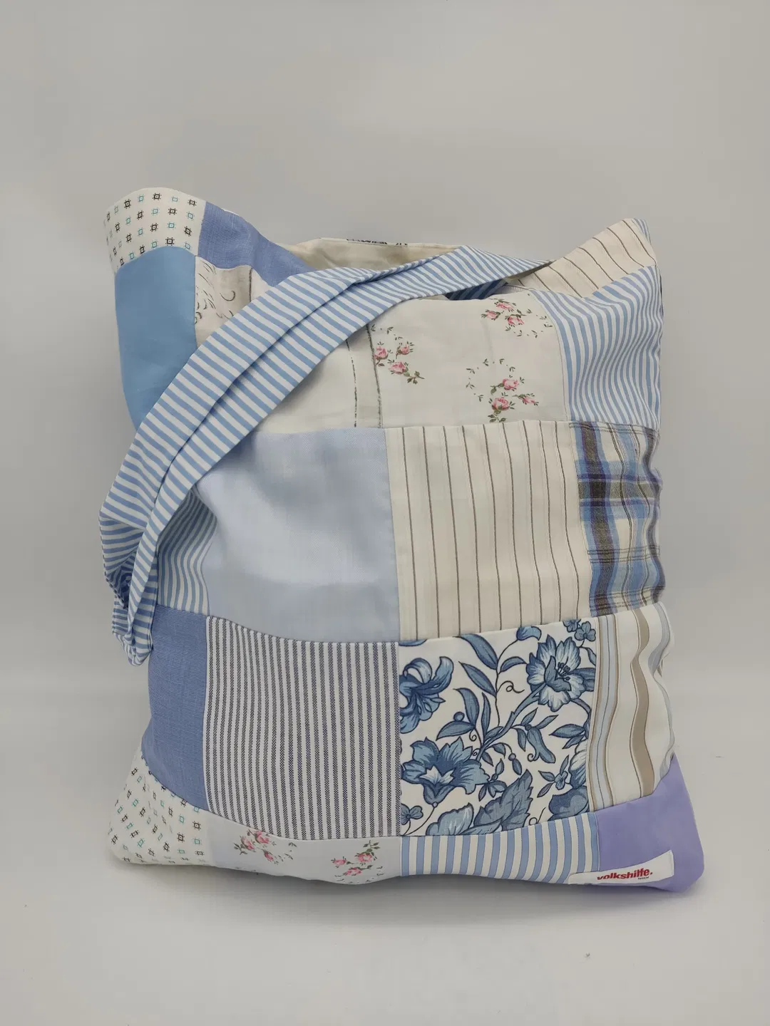 Tragtasche Stoff mehrfarbig + Henkel - Bild 4