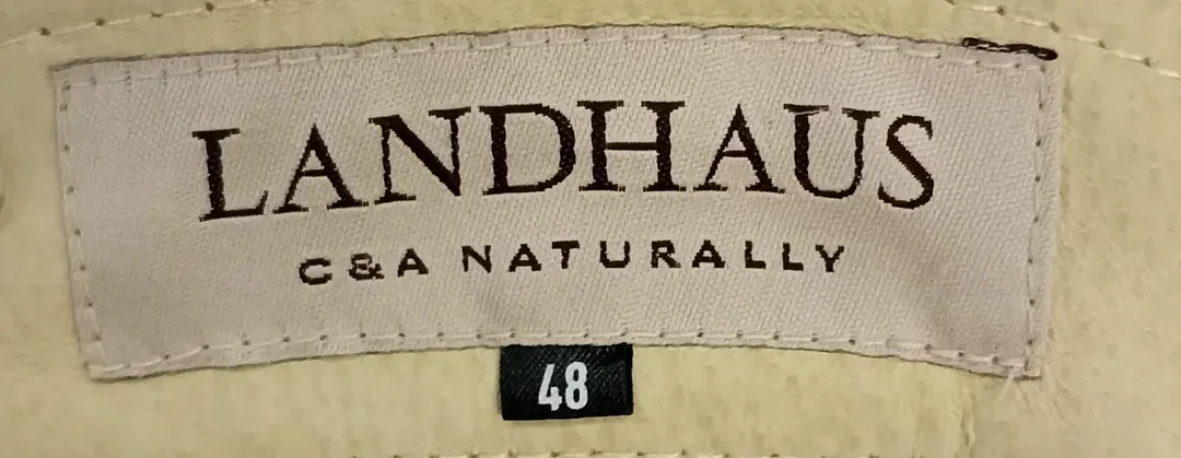 C&A Landhaus Herrenlederhose beige gemustert Gr. 48 – Bild 3