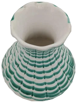 Gmundner Keramik Vase „Grün geflammt“ (Modell F84) - Bild 2