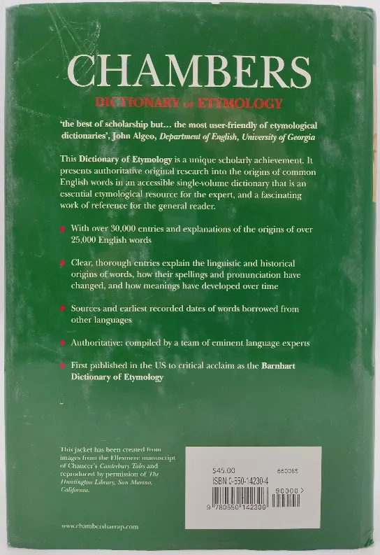 Chambers Dictionary of Etymology - Robert K. Barnhart, Sol Steinmetz – Bild 2