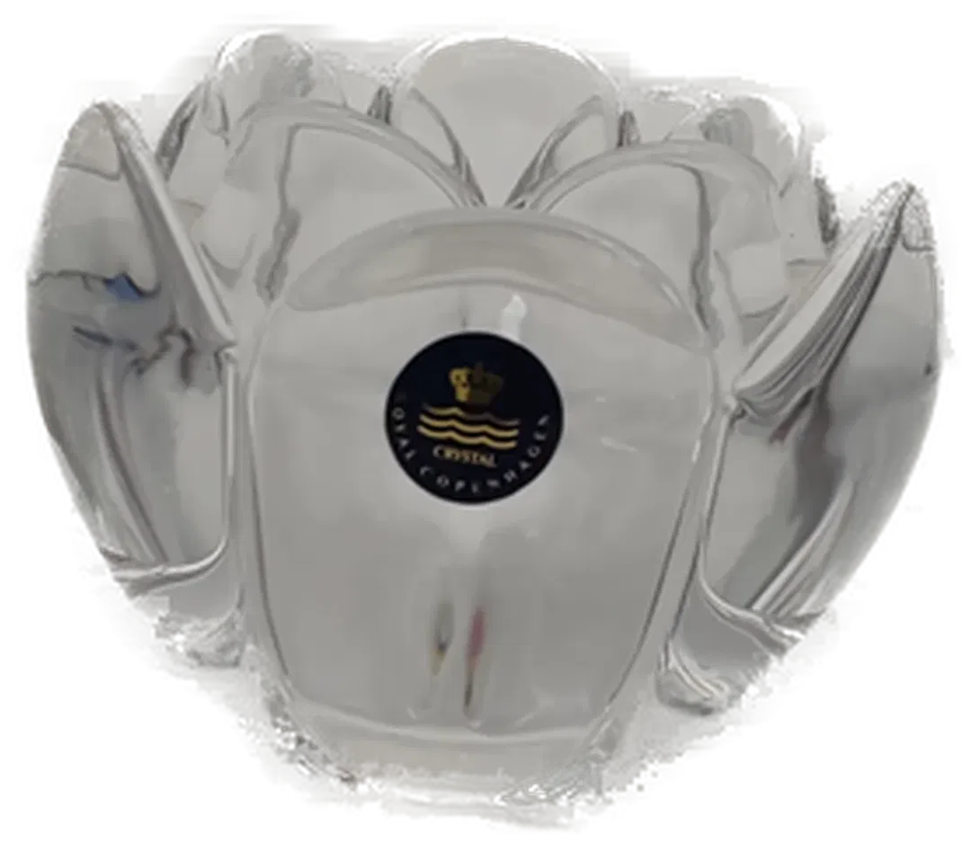 Lotus Teelichthalter aus Kristallglas von Royal Copenhagen - Bild 1