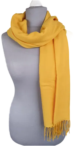 hochwertiger Schal, Striessnig, sonnenblumengelb - Bild 2
