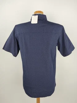 Stoffbruch Herren Kurzarmhemd blau - M / 48 - Bild 3