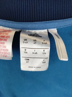 Adidas Kinder Jacke blau Gr.104 - Bild 4