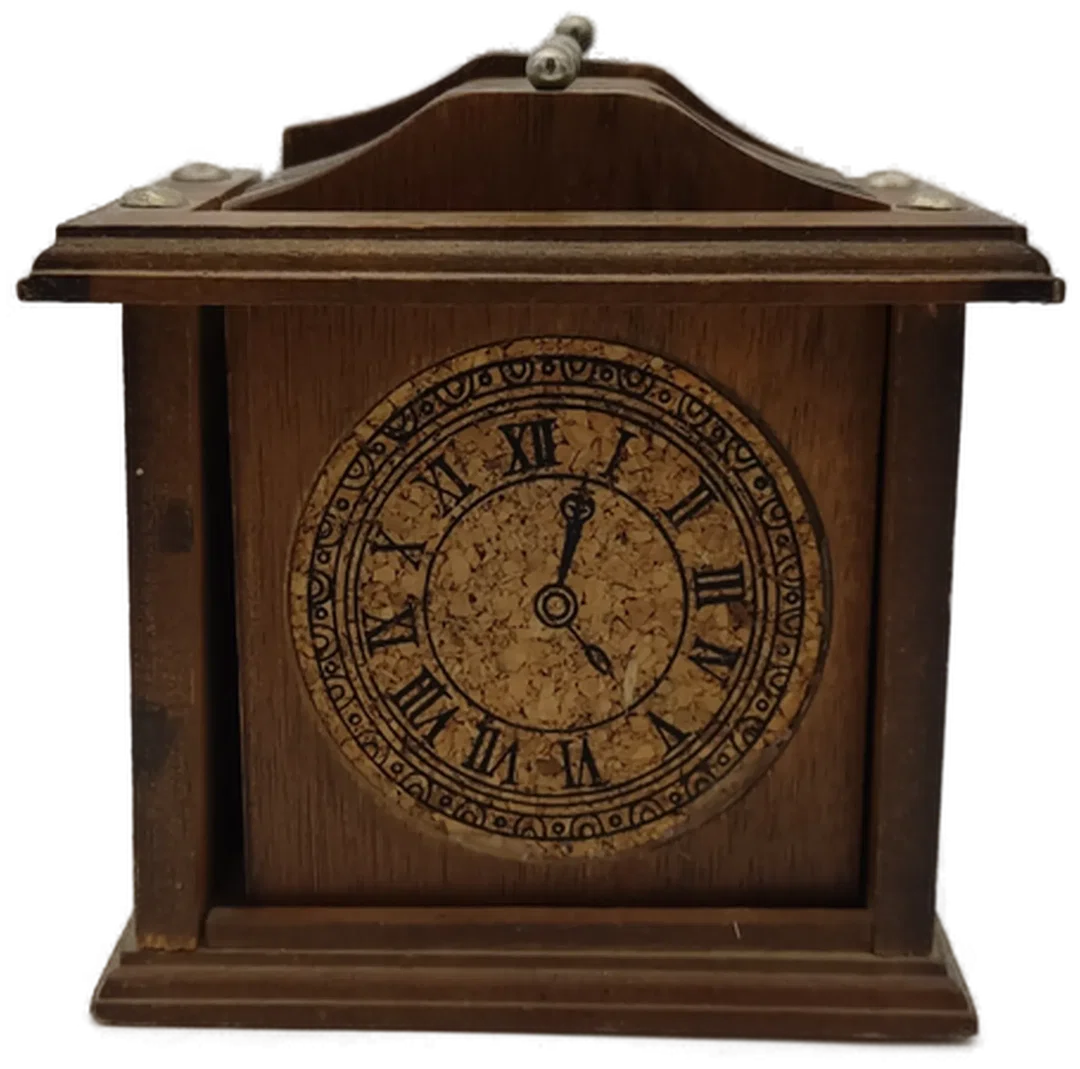 Holz-Untersetzer 6er-Set Uhr-Design | Zeitloser Charme – Bild 2