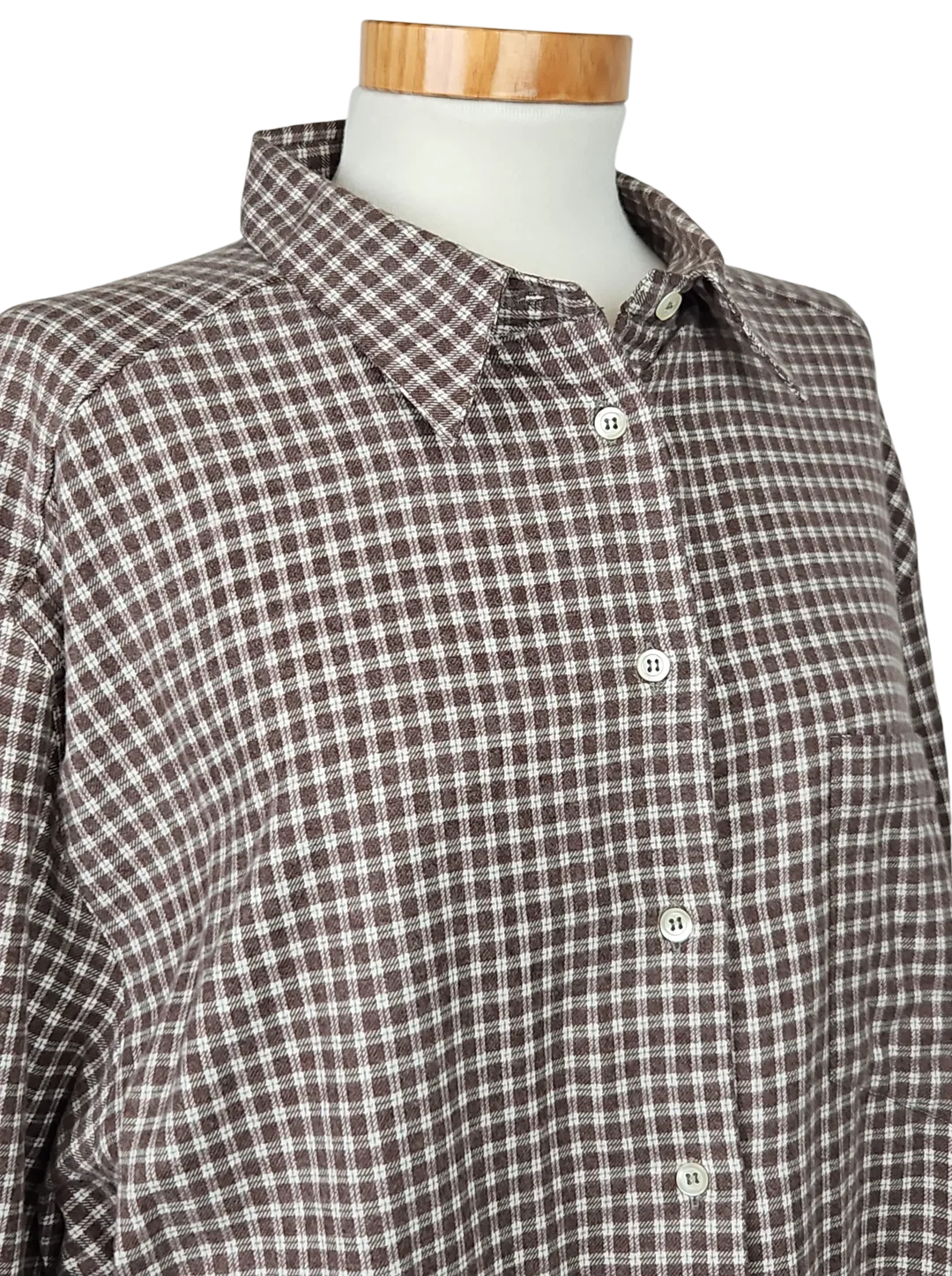 Mauro Aureli Vintage Damen Hemd, kariert - Gr. XXXL / 46 – Bild 4