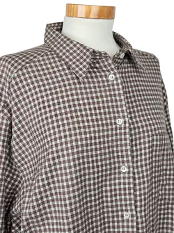 Mauro Aureli Vintage Damen Hemd, grün - Gr. 46 - Bild 4