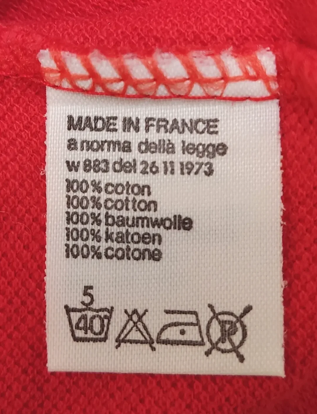 Lacoste Herren Langarm Polo rot Gr. XL – Bild 3