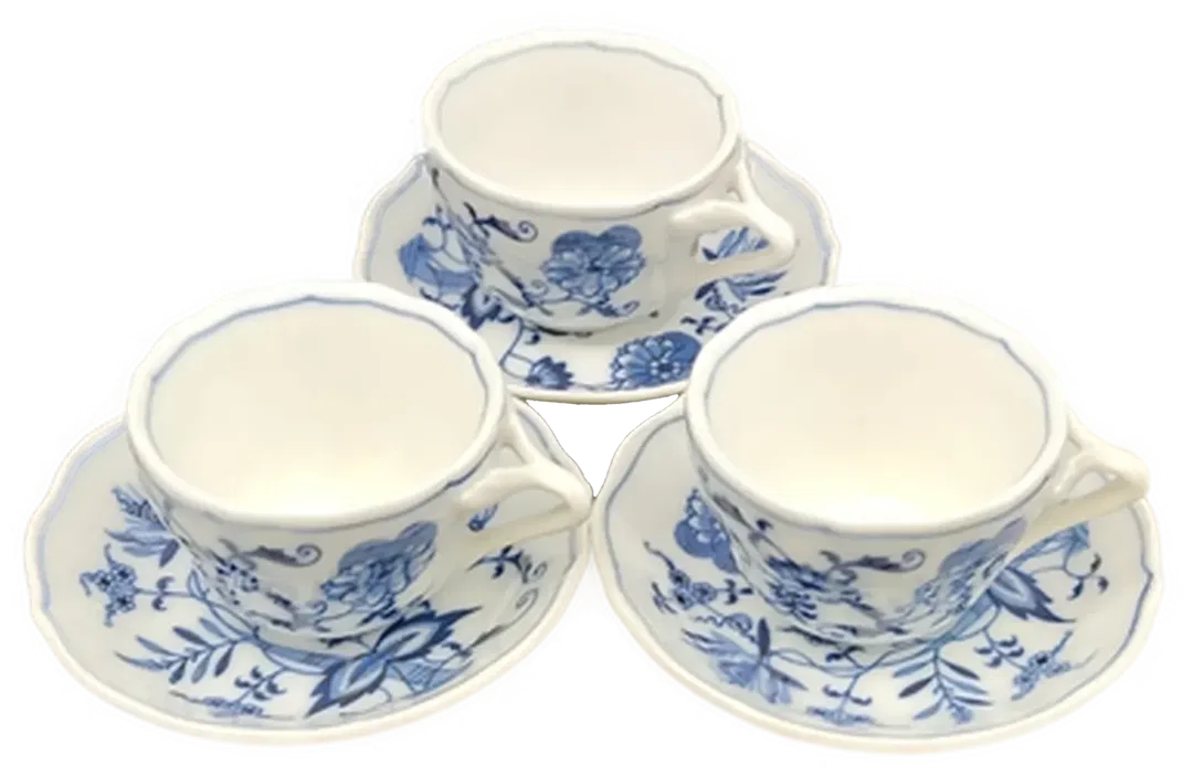 Blue Danube Espresso Set (3 Tassen + 3 Untertassen) - Bild 1