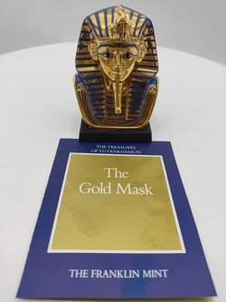 Goldener Maske von Tutanchamun Porzellan & Zertifikat von Franklin Mint | Limitierte Rarität - Bild 7