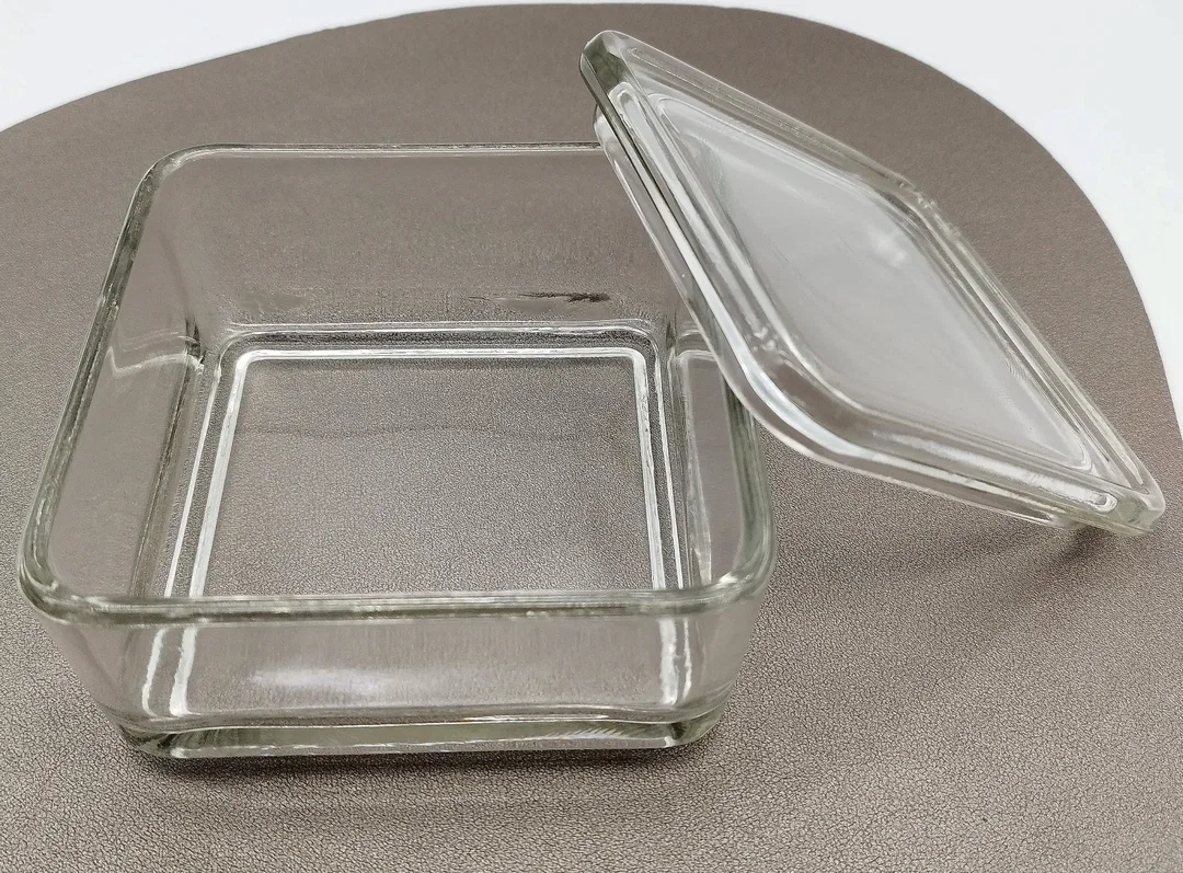 Glasbehälter Kubus Wagenfeld Transparent | Vintage  – Bild 2
