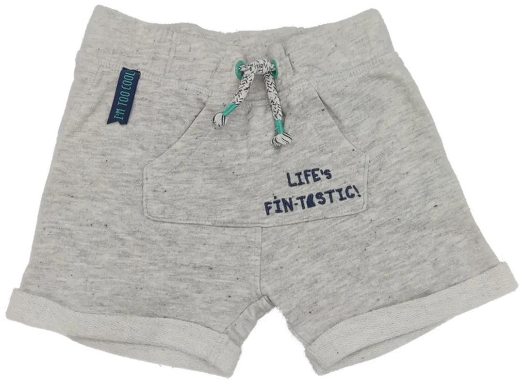 Babyclub Sweatshorts mit Stickerei, Gr. 92, hellgrau/meliert, Sommer - Bild 1