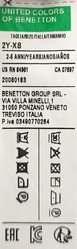 United Colors of Benetton Kindermütze dunkelblau Gr. 2Y-XS – Vorschau 3