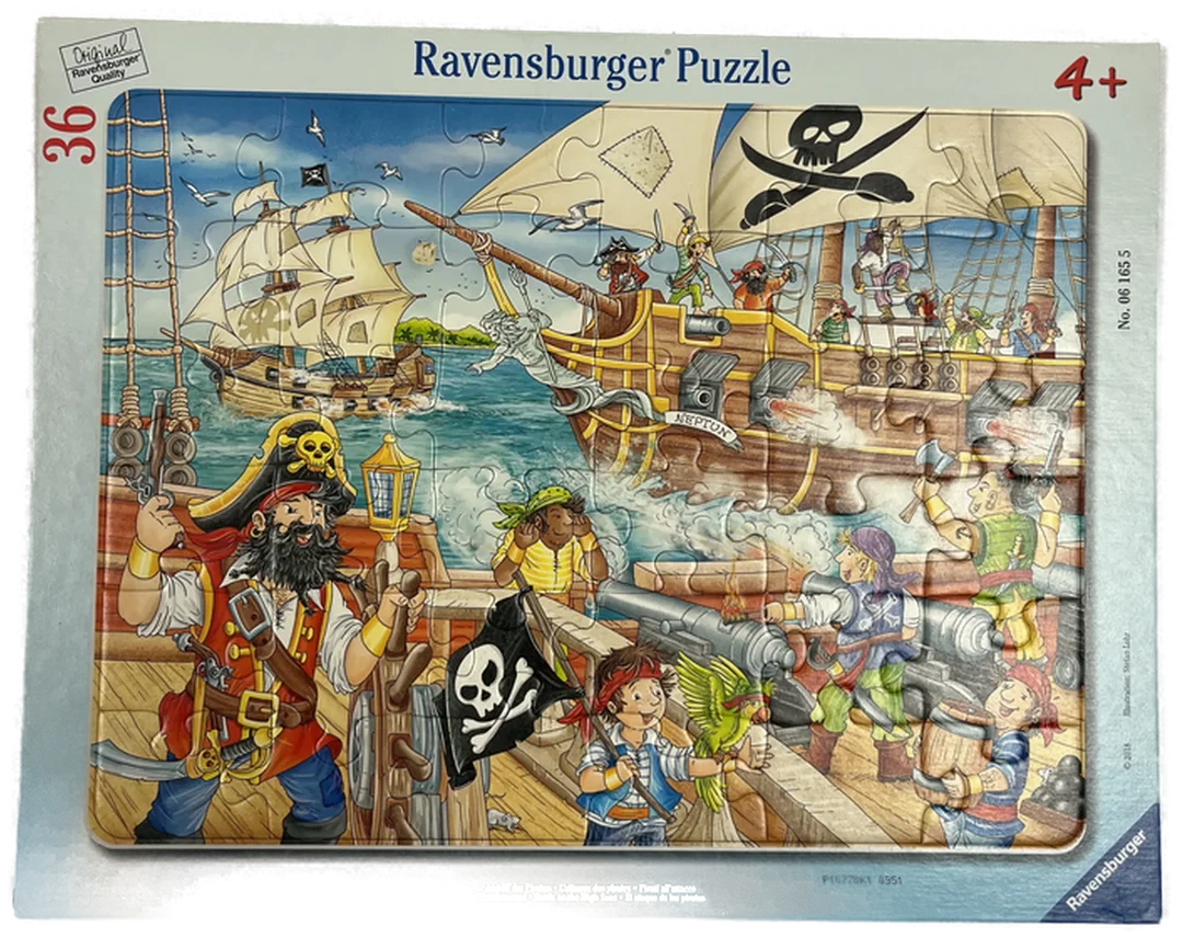 RAVENSBURGER PUZZLE (3er Pkg) Angriff auf die Piraten, Unterwegs in der Stadt, Kleiner Flugplatz ab 4 jahre – Bild 4