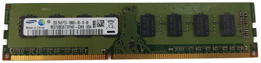 Samsung 2GB DDR3 2Rx8 PC3-10600U-9-10-B0 Arbeitsspeicher / RAM  - Bild 4