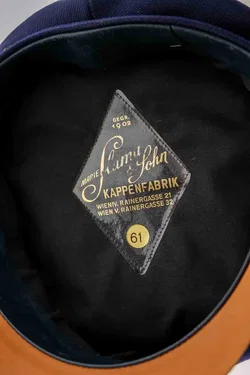 ÖBB Bahnkappe Marie Slama & Sohn Wien, Größe 61, goldene Abzeichen - Bild 2