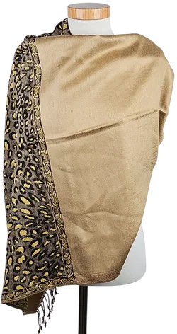 Damen Schal - gold/Leopardenmuster – Vorschau 2