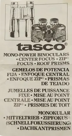 Tasco Fernglas 8x30 mit schwarzer Ledertasche - Bild 6