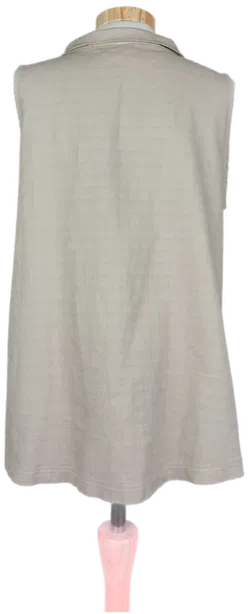 Wendy Trendy Damen Weste Baumwolle/Leinen beige - L/42 - Bild 2