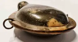 Pulverflaschen‑Verschlusskopf aus Messing mit Hornrand – Ersatzteil/Deko - Bild 2