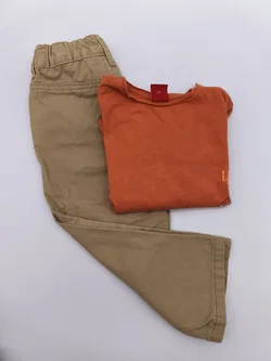 6 tlg. Bekleidungsset, Junge, Gr. 86/92, 3x Hosen, 3x langarm Shirt – Vorschau 3