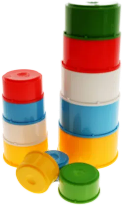 Chicco Piramide Millecolori – Stapelbecher-Pyramide, 12-teilig, Made in Italy - Bild 2