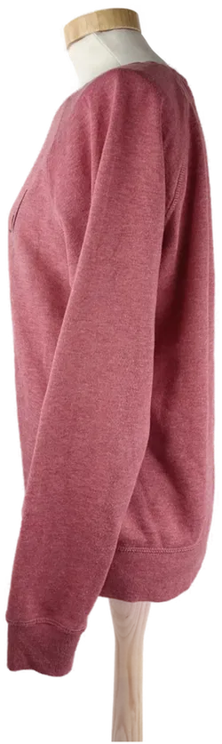 Pullover 'Amisu', langarm mit Rundhalsausschnitt, altrosa mit Aufdruck, Größe M - Bild 2