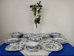 Blue Danube mit Zwiebelmuster Japan Porzellan Essgeschirr-Set 14-tlg. | Festliche Stimmung - Bild 4