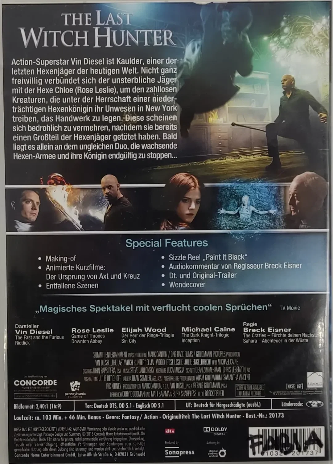 DVD "The Last Witch Hunter" mit Vin Diesel – Bild 2
