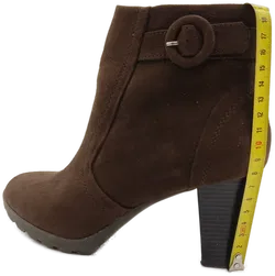 Damen Stiefeletten  Rauhleder braun - Gr. 39 - Bild 2