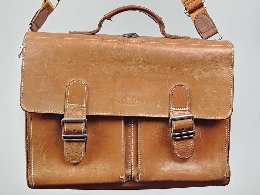 McNeill Vintage Leder Aktentasche - hellbraun - Bild 1
