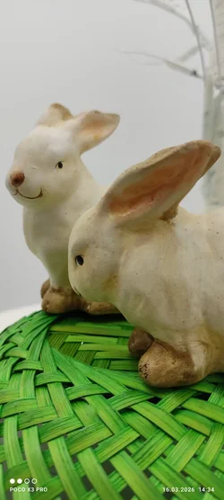 Keramik Hase-Set Ostern Pastellfarben | Frühlingszauber - Bild 5