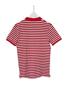 NIKE Herren Polo-Shirt, rot-weiß - Gr. M - Bild 2