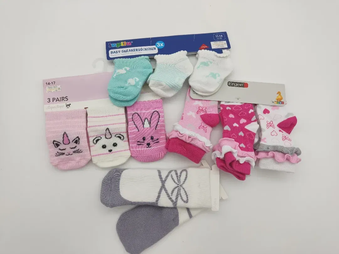 Mädchen Socken Set Mehrfarbig - 74/80 - Bild 3