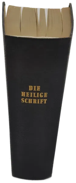 Buch Die Heilige Schrift, Bibel von 1973 schwarz mit Goldrand - Bild 1