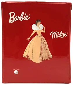 Vintage Barbie & Midge Puppenkoffer Made in France inkl. Puppe & Zubehör - Bild 2