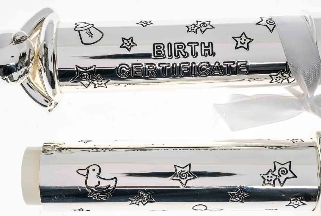 Twinkle Twinkle Silverplated Geburts-Urkundenstab – Bild 6