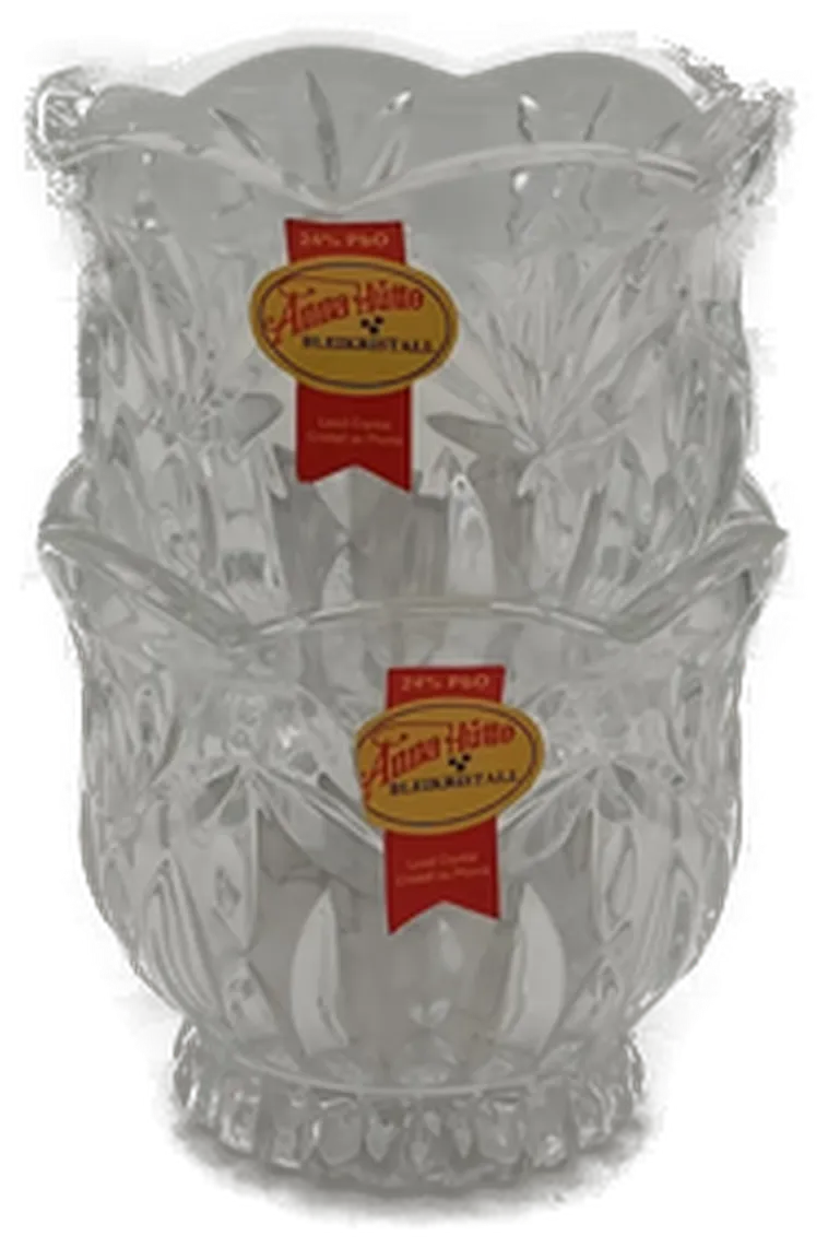 2 Bleikristall-Kerzenleuchter 7,5 cm  - Bild 1